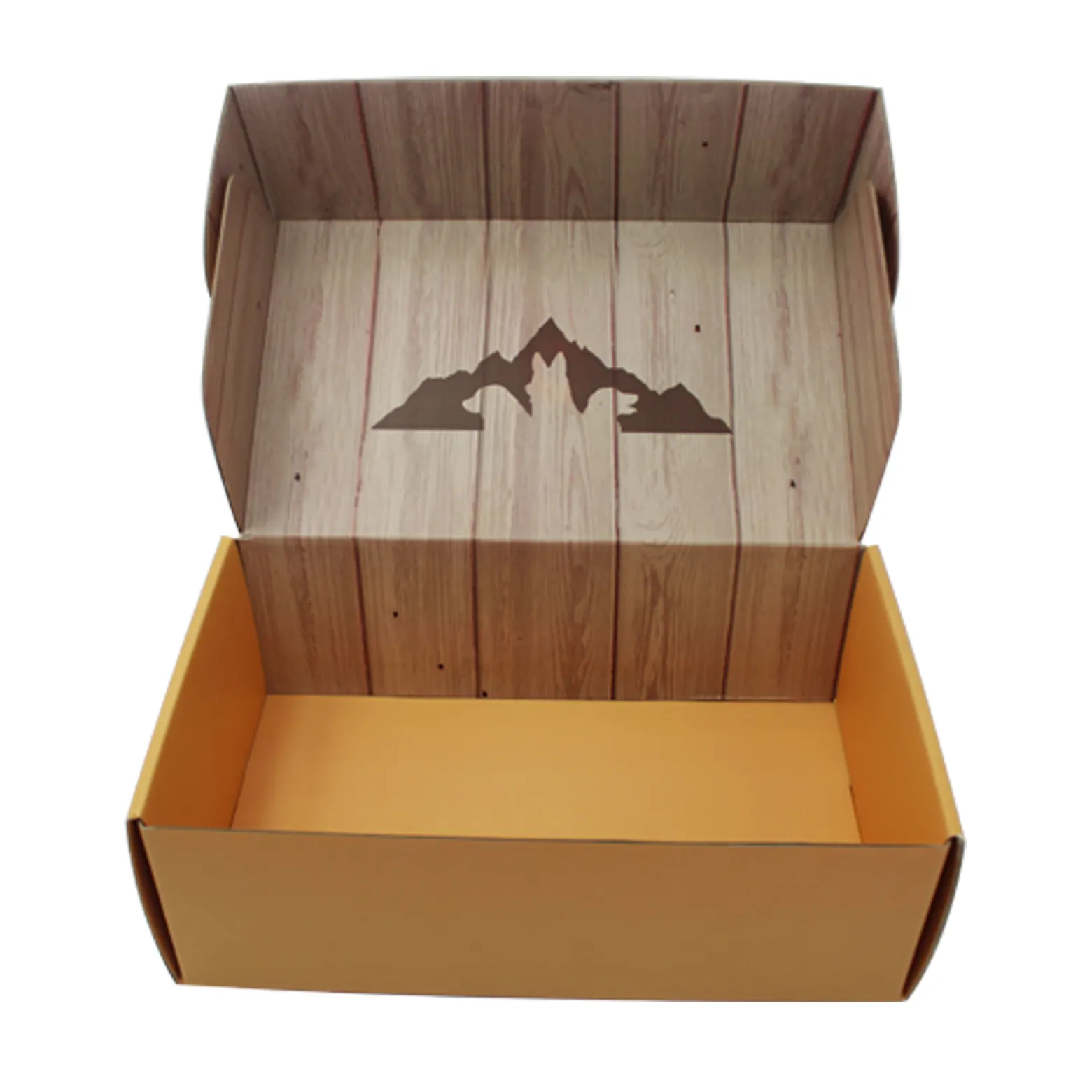 Caja de cartón corrugado de color negro, caja de cartón de 10x10x4, envío personalizado, barato