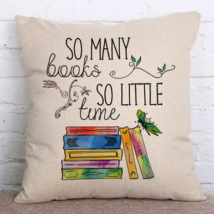 Happy Days bel tè leggendo buoni libri parole copricuscino decorativo lettere stampa divano federa - Product Image 2