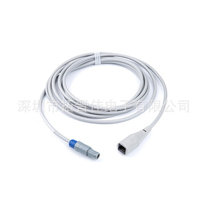 ชุดสายเคเบิลเซ็นเซอร์วัดความดันทางการแพทย์ TogeeKa แบบ 4 พิน ช่องเสียบคู่ สำหรับ Jinjiang Electronics BD Edwards UTA - Product Image 1