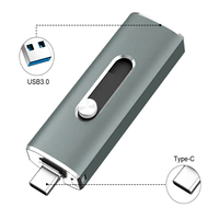 Clé USB pivotante OTG 2 en 1 8 Go 4 Go 2 Go 128 Go 64 Go 32 Go de mémoire Clé USB double Type C Clé USB 2.0