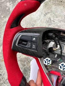Volante deportivo de fibra de carbono <span class=keywords><strong>Maserati</strong></span> Quattroporte Levante con diseño de fondo plano Material de cuero para modelos <span class=keywords><strong>GHIBLI</strong></span> - Product Image 5