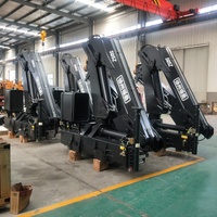 Grue pliante pour camionnette de 1 à 25 tonnes, grue à flèche articulée hydraulique de 5 tonnes pour camion, prix d'usine