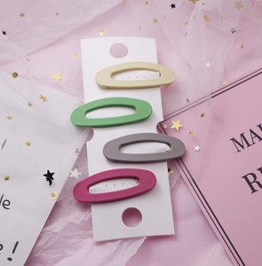 คลิปหนีบผมพลาสติกแบบกลวงสำหรับเด็กผู้หญิงแนวเกาหลีคลิปหนีบผมทรงเรขาคณิตทำจากอะคริลิก BB - Product Image 6