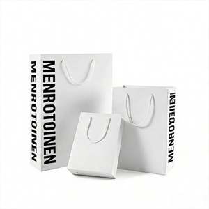 Sacs de shopping en papier kraft écologiques avec logo personnalisé |   Impression numérique pour utilisation en supermarché - Product Image 2