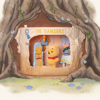 Оригинальный набор коллекционных фигурок POP MART Winnie the Poohed Treehouse Theatre Series, 9 штук в коробке, подарок для ценителей искусства