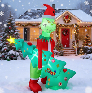 <span class=keywords><strong>Grinch</strong></span> Gonfiabile <span class=keywords><strong>da</strong></span> 2,1M che Abbraccia l'Albero con LED per Decorazioni Natalizie <span class=keywords><strong>da</strong></span> Esterno, Giardino e Feste - Product Image 3