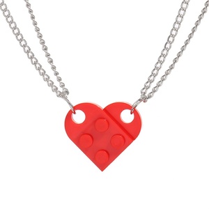 Collares de Moda Coloridos con Colgante de Bob Esponja y Patricio Estrella en Forma de Corazón para Parejas, Regalo para Mujeres y Hombres, Accesorios - Product Image 1