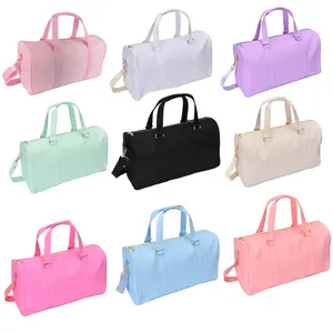 Cores verão Hot venda SUN CLOVER impermeável nylon viagem duffle bag com toalha bordado logotipo Mulheres homens meninas sacos de bagagem