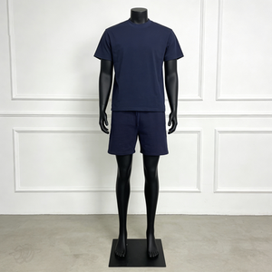 Setelan Olahraga Santai Unisex Berkualitas Tinggi Poliester Spandex Cetak Transfer Panas Pendek Santai Nyaman Bernapas 160g - Product Image 4