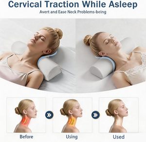 Juego de regalo de Navidad: Almohada de hierbas con infrarrojos lejanos, almohada eléctrica térmica para masaje de cuello y estiramiento cervical - Product Image 2