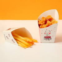 Boîte d'emballage en papier de qualité alimentaire pour frites et churros en gros