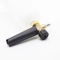 Amare 1/4 Quick 2610 Psi Lance à mousse réglable en plastique et laiton pour lavage de voiture, connecteur de lance à mousse, réservoir d'eau de 2 L, canon à mousse 31010007