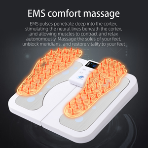 Masseur électrique à rouleaux pour pieds et jambes Shiatsu avec chaleur infrarouge, vibrations, compression d'<span class=keywords><strong>air</strong></span>, contrôle du temps, rechargeable par USB - Product Image 3