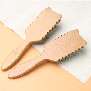 Cepillo para Cabello Ingrid, con Cerdas de Nailon para Desenredar y Masajear, Duradero, para Peinar Cabello Rizado, Mango Cuadrado de Bambú Antideslizante, Define el Cabello - Product Image 2