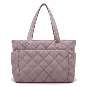 Sac fourre-tout matelassé léger en nylon résistant à l'eau, imprimé léopard, sac à bandoulière pour le travail, sac de voyage, sac fourre-tout pour femme - Product Image 1