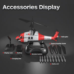 Hélicoptère militaire DWI 2.4Ghz RC avec mode de tir Altitude Hold télécommande <span class=keywords><strong>avion</strong></span> <span class=keywords><strong>avion</strong></span> jouets pour enfants et débutants - Product Image 6