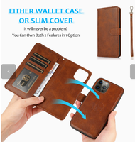 Étui de protection magnétique en cuir PU, pochette portefeuille, coques arrière pour iPhone 18 Pro Max, étui en cuir pour iPhone 17 Pro, Samsung S26 Ultra