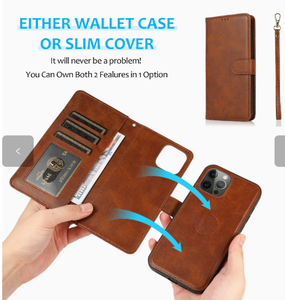 Funda Protectora Magnética de Cuero PU con Cartera Desmontable 2 en 1 para <span class=keywords><strong>iPhone</strong></span> 17 <span class=keywords><strong>Pro</strong></span> <span class=keywords><strong>Max</strong></span>, Funda de Cuero para <span class=keywords><strong>iPhone</strong></span> 16 <span class=keywords><strong>Pro</strong></span> - Product Image 2