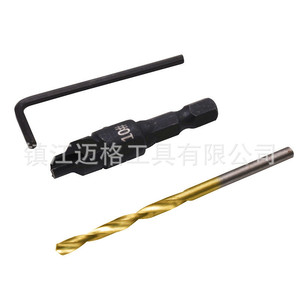 Countersink Drill Bit Set 5 6 8 10 12 Hex Shank Tialn Coated For Woodworking And Metal Drilling - Product Image 4