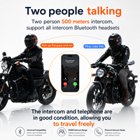 Intercom pour casque de moto 5.0, communication à deux personnes sur 800 m, appairage tiers, suppression du bruit CVC, IPX6, 1000 mAh