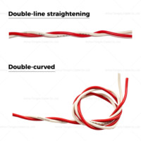 Hochwertiges Umweltfreundliches RVS Twisted-Pair-Kabel Spezifikationen 2*0,75mm2 bis 2*4mm2 Rot-Schwarz Verdrillter Kern CE ROHS Zertifiziert