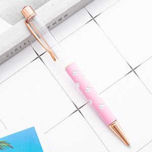 Bolígrafos de Metal Personalizables para Material Escolar, con Logotipo Personalizado, Tinta Azul/Negra, Punta de 1.0 mm, Decorables con Diseño Floral - Product Image 5