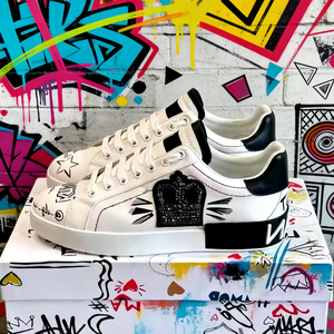 Chaussures de sport décontractées pour hommes, respirantes et antidérapantes, avec un design brodé de luxe, style hip-hop tendance. - Product Image 3