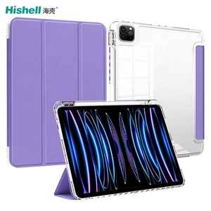 ขายส่ง<span class=keywords><strong>ราคา</strong></span>PUหนังพลิกฝาครอบแท็บเล็ตกลับPCใสสําหรับ<span class=keywords><strong>iPad</strong></span> <span class=keywords><strong>10.2</strong></span> 2022 - Product Image 3