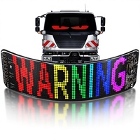 Écran LED souple pour voiture, autocollant intelligent, écran publicitaire pour vitre de voiture, écrans LED flexibles, étanche, couleur intégrale, application Bluetooth