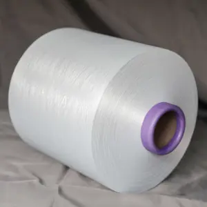 100% Polyester Textured Yarn Falsed Twisted Yarn DTY 150Denir/144 Filament Semi Dull Raw White