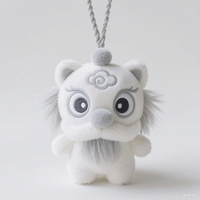 Poupées en peluche marron et beige OEM d'usine de jouet en peluche de danse du lion chinois traditionnel