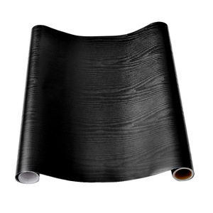 Autocollant auto-adhésif en bois de crocodile noir, <span class=keywords><strong>film</strong></span> PVC imperméable et résistant à l'humidité pour la rénovation de meubles, d'armoires et de comptoirs - Product Image 4