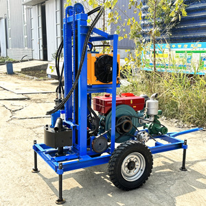 Elettrico Mobile tipo 200 metro 100m profondo portatile idraulico per pozzi rotanti trivellazione trivellatrice per pozzi d'acqua trivellazione - Product Image 3