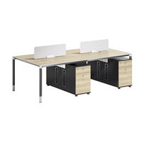 Poste de travail de bureau modulaire de haute qualité E1 MFC pour meubles au design moderne pour bureau à domicile