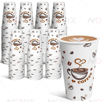 NOVIX Imprimante d'emballage à passage unique Imprimante numérique à grande pile de pochettes en papier avec chargeur Impression CMJN pour ventilateur de gobelets en papier