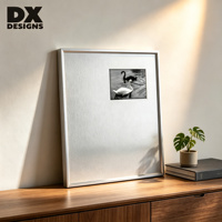 Cadre photo en métal, cadre en alliage d'aluminium, panneau en acier inoxydable avec impression artistique Cygne, décoration moderne pour la maison, cadeau pour le salon ou la chambre