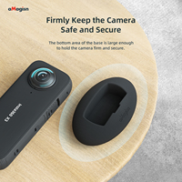 AMagisn Base en silicone pour caméra d'action Insta360 X3 Support de protection vertical pour caméra de sport Insta360 X3 Accessoires