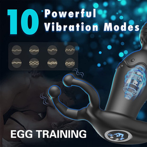 Silicona 10 Velocidades APP Anal Plug Masajeador de próstata Vibrador Butt Plugs 4 Beads Juguetes sexuales para <span class=keywords><strong>mujer</strong></span> - Product Image 5
