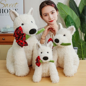 Benutzer definierte Tiers pielzeug Kawaii Schöne Geständnis Welpe mit Red Rose Plüsch Benutzer definierte Puppe für Freundin Valentinstag Perfekte Geschenke - Product Image 3