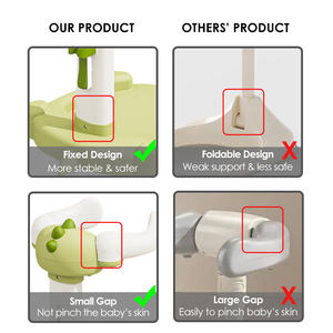 Support de bain debout en plastique <span class=keywords><strong>pour</strong></span> bébé avec coussin en PU, <span class=keywords><strong>pour</strong></span> le lavage des fesses, <span class=keywords><strong>pour</strong></span> la <span class=keywords><strong>douche</strong></span>, <span class=keywords><strong>pour</strong></span> un bain assisté des enfants - Product Image 2