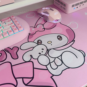 Trực Tiếp Từ Nhà Sản Xuất Tinh Tế Màu Hồng Thêm Lớn Cao Su Bàn Phím Mat Bàn Bảo Vệ Và Chuột Pad Trong Kho Moq 200Pcs - Product Image 6