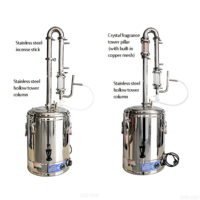 Petite machine à hydrolat d'huile essentielle pour usage domestique, en acier inoxydable, qualité alimentaire, appareil de distillation et de purification pour la fabrication de liqueurs