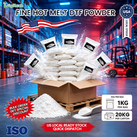 Poudre DTF en sac de 1 kg, haute résistance au décollement, non toxique, pour tissu en coton, imprimante DTF