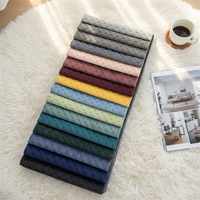 Nouveau design, tissu d'ameublement en velours Mosha tricoté 3D gaufré, résistant aux taches et imperméable, pour canapés et chaises.