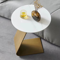 Table d'appoint en ardoise style nordique, gain de place, mobilier moderne pour salon, petite table basse