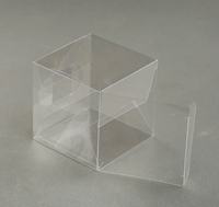 Boîte de cube en plastique transparent de taille personnalisée pour l'emballage de marque