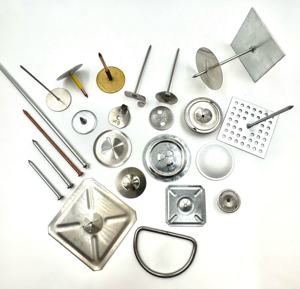 Clavijas de Aislamiento <span class=keywords><strong>con</strong></span> Tapas de Domo, Tapas de Domo <span class=keywords><strong>que</strong></span> Sujetan el Material de Aislamiento en <span class=keywords><strong>la</strong></span> Clavija de Aislamiento, Acero Galvanizado de 22 mm - Product Image 6