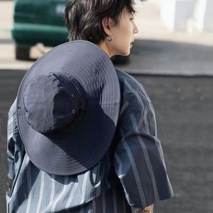 Wide Brim Bucket Hat Unisex Sun Protection Outdoor Fishing Camping Hiking Hat Breathable Polyester Adult Size One Size - Product Image 1