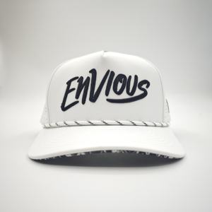 Casquette de sport ajustable à 5 panneaux en polyester imperméable, avec découpe laser, motif léopard Dobby, logo brodé personnalisé de haute qualité - Product Image 2