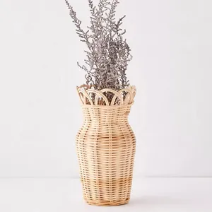 Rattan Vase Dried Flower Handmade